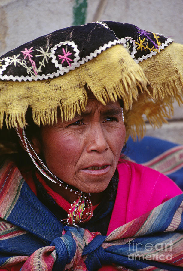 Quechua Woman - Peruvian Andes Photograph by Craig Lovell