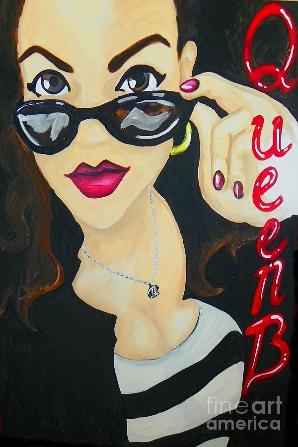 Queen B Painting by Marisela Mungia