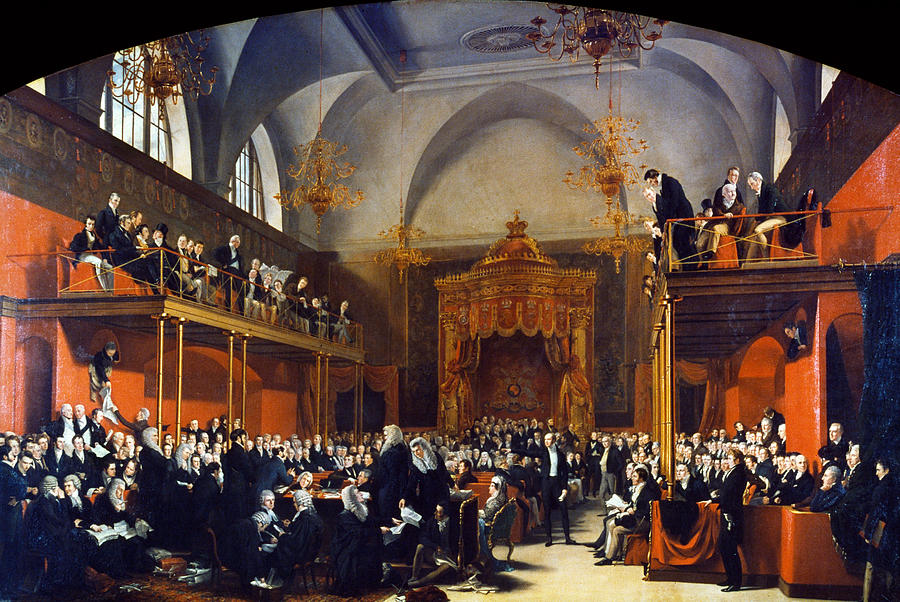 Queen Caroline Trial, 1820 Painting by Granger
