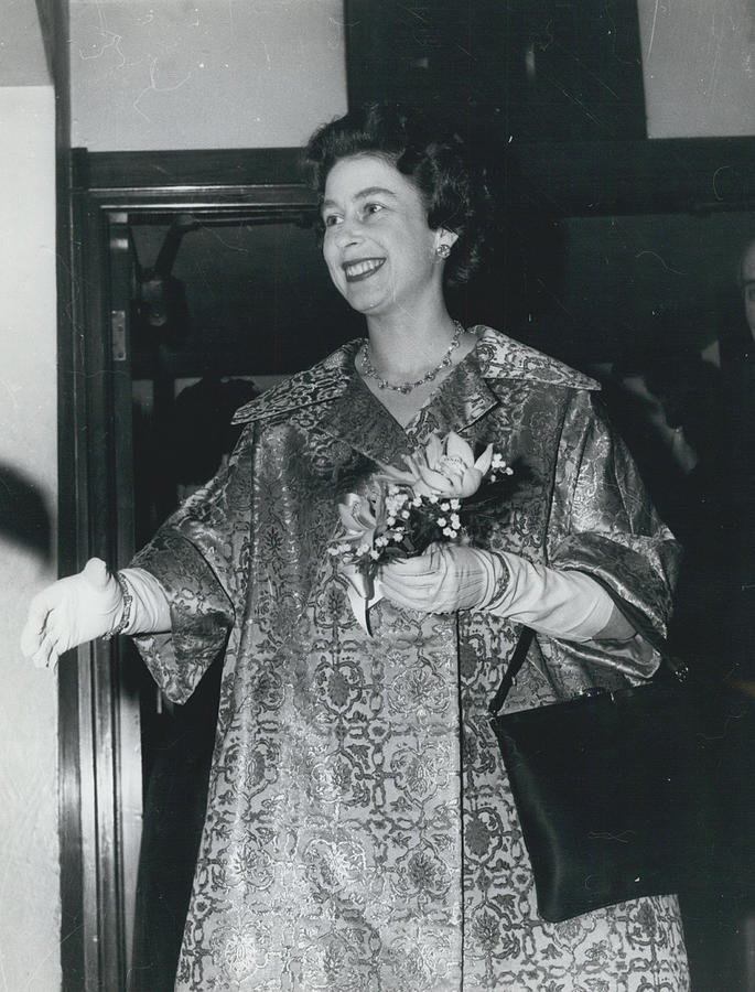 Queen Elizabeth Attends The First Night Of The French Photograph by Retro Images Archive