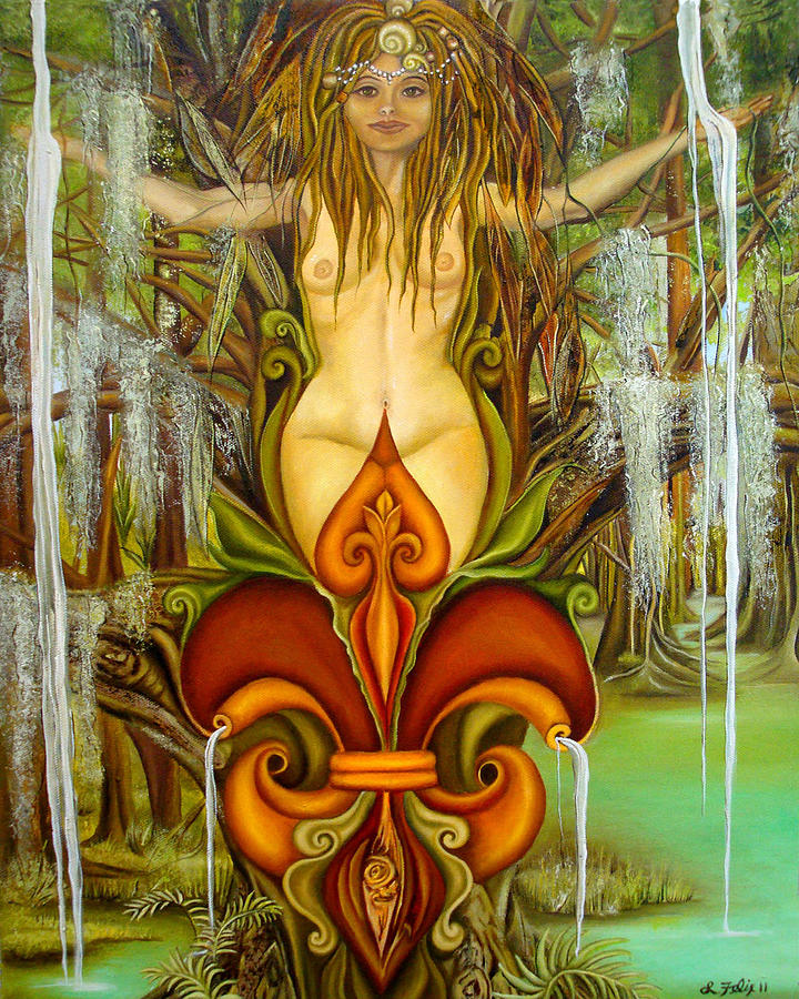 Fleur De Lis Painting - Queen Fleur de Lis by Lori Felix Fleur De Lis Painting - Queen Fleur de Lis by Lori Felix