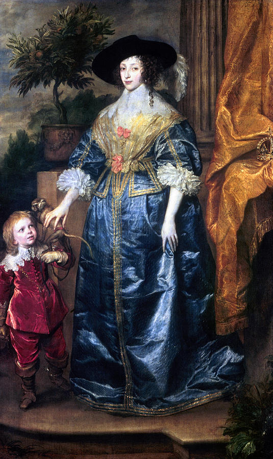 Queen Henrietta Maria (1609-69) Painting by Granger