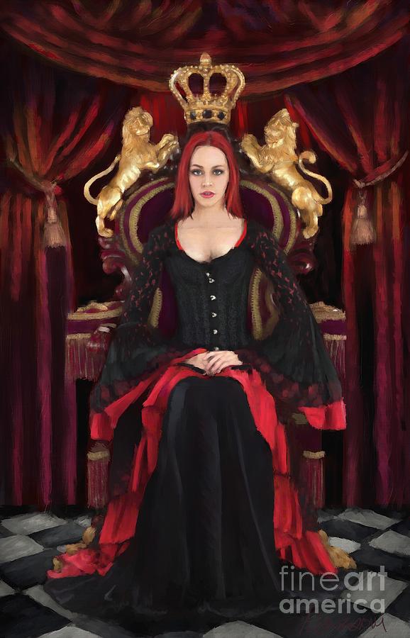 Queen Jess Digital Art by Jon Munson II
