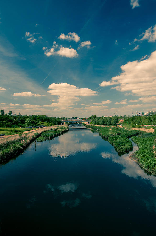 London Photograph - Queen Jubilee Park behind the Olympic Stadium in London by Lenny Carter