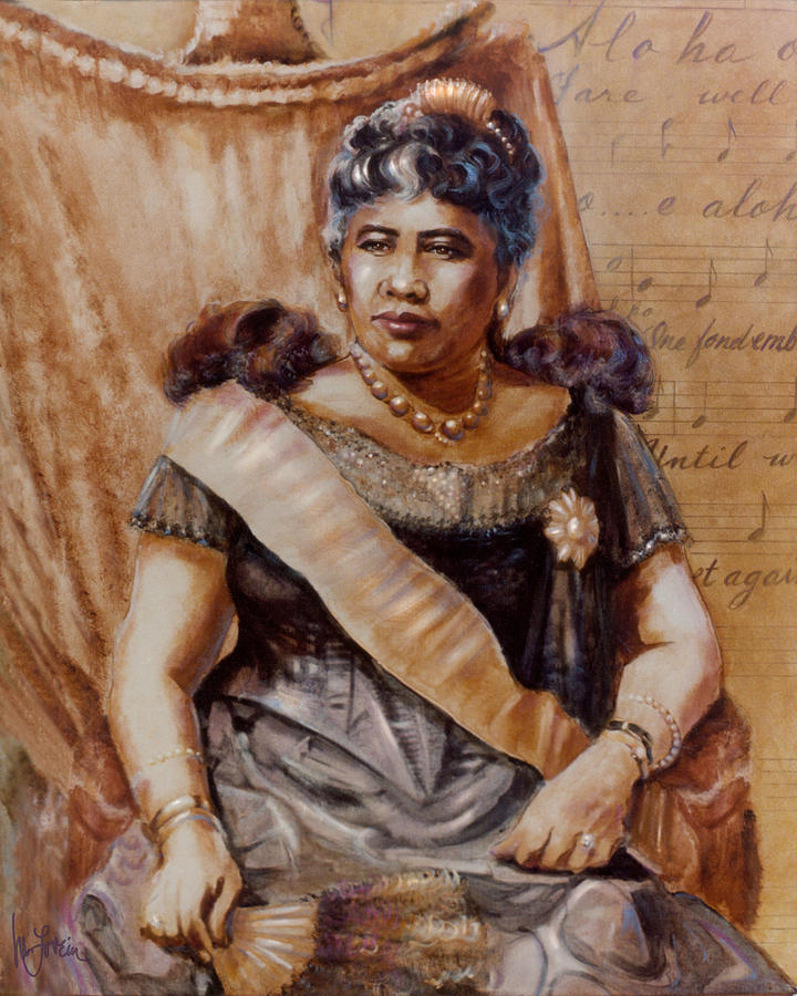 Queen Liliuokalani Painting by Mary Lovein