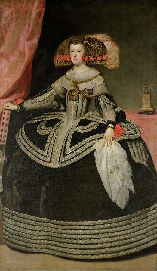 Queen Maria Anna Of Austria 1634-96, C. 1652 Oil On Canvas Photograph by Diego Rodriguez de Silva y Velazquez