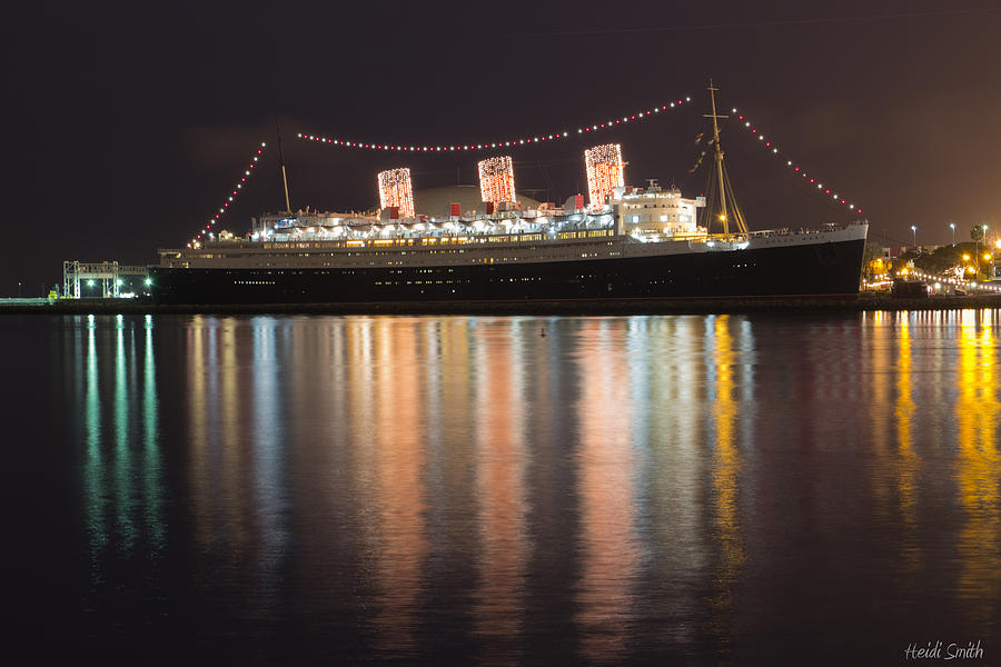 Queen Mary Decked Out For The Holidays Photograph by Heidi Smith