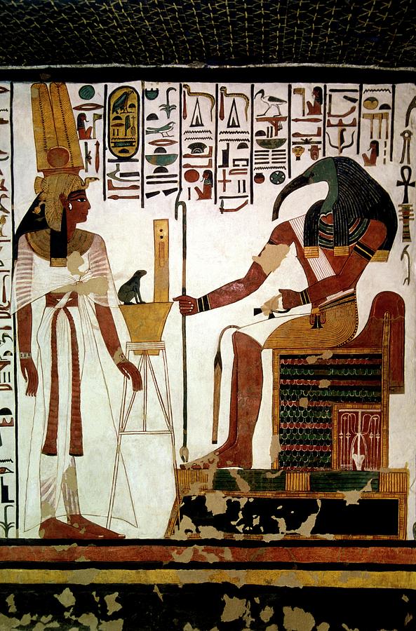 Queen Nefertari And Throth Photograph by Patrick Landmann/science Photo Library