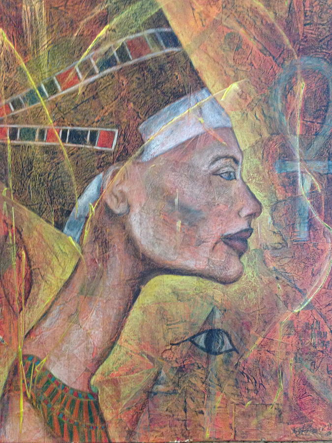 Abstract Painting - Queen of Egypt by Susan L Sistrunk