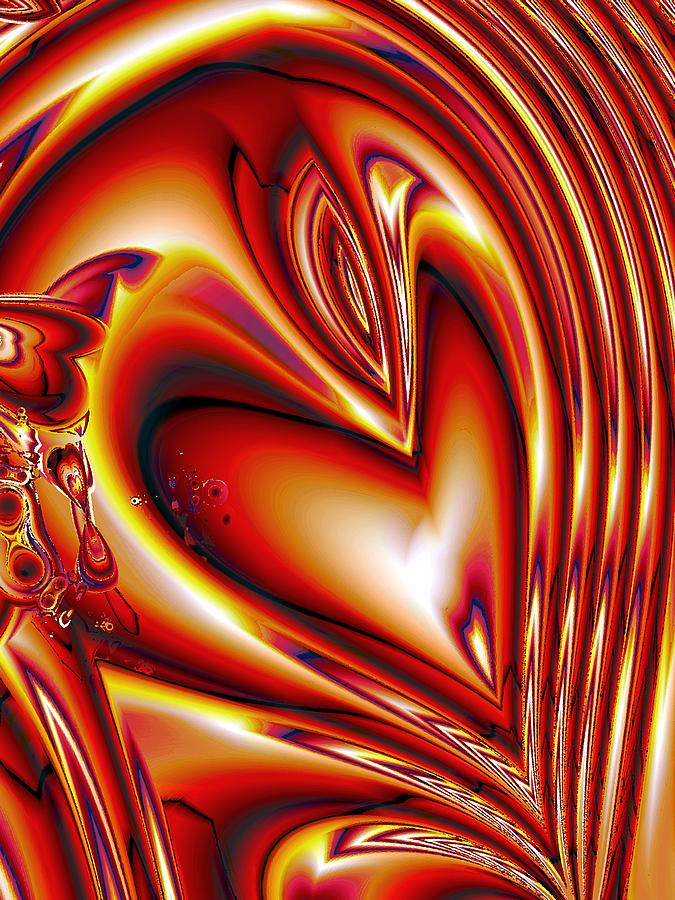 Queen of Hearts Digital Art by Anastasiya Malakhova