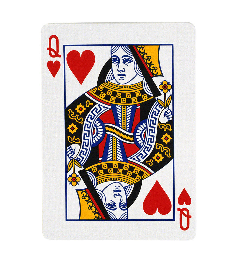 Queen of Hearts playing card Photograph by Stockbyte