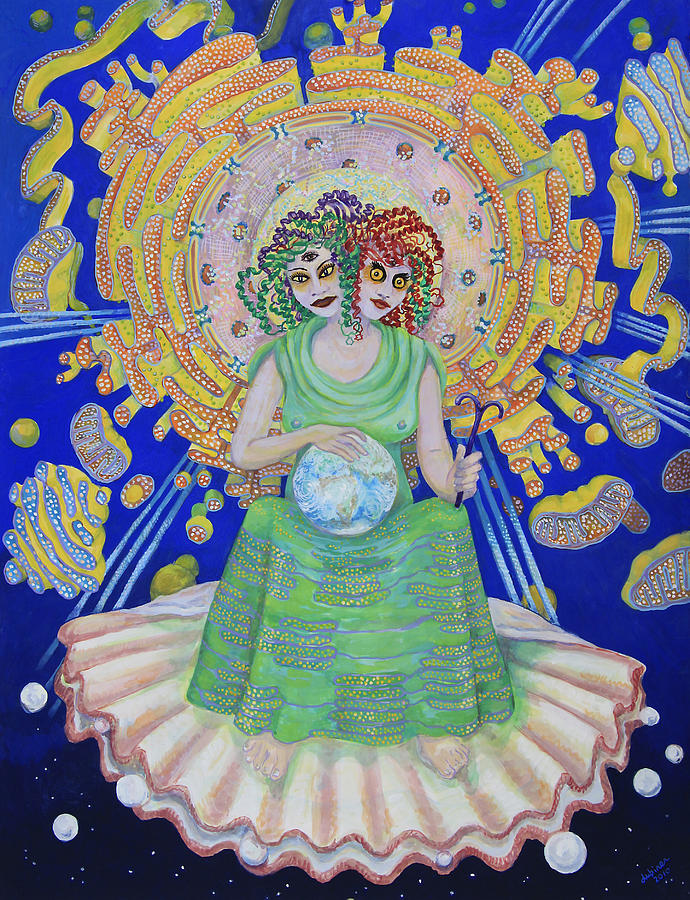 Queen of Membranes 2 Painting by Shoshanah Dubiner