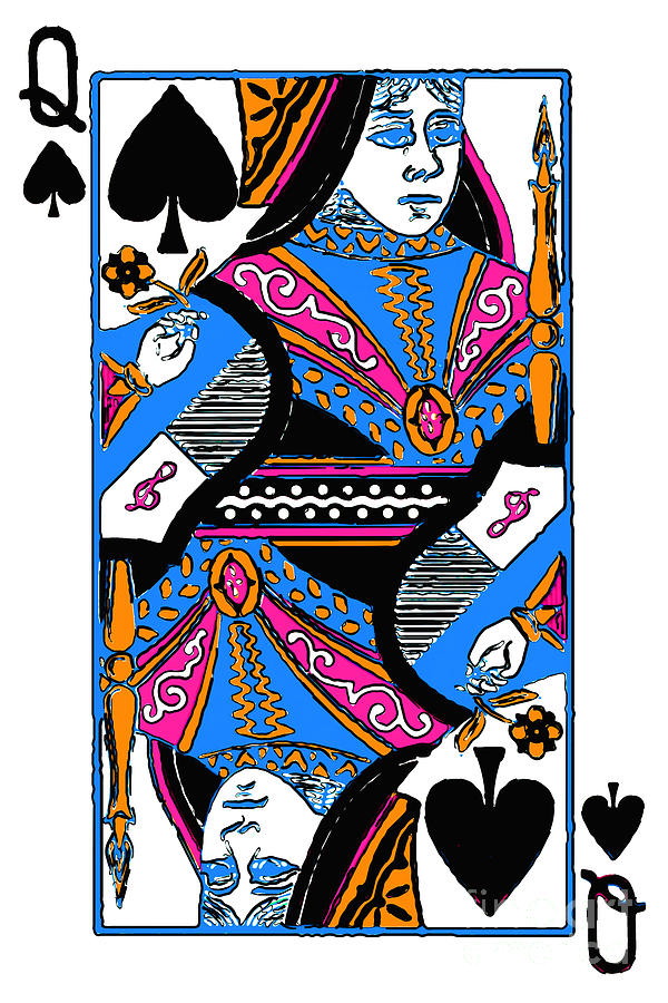 Queen of Spades - v3 Photograph by Wingsdomain Art and Photography