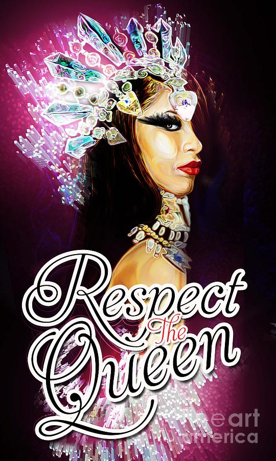 Aaliyah Digital Art - Queen of the Damned  by Respect the Queen