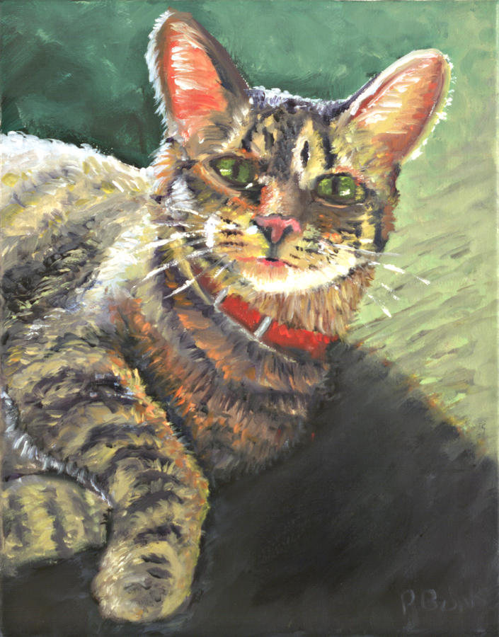 Cat Painting - Queen of the House by Peter Bonk Cat Painting - Queen of the House by Peter Bonk