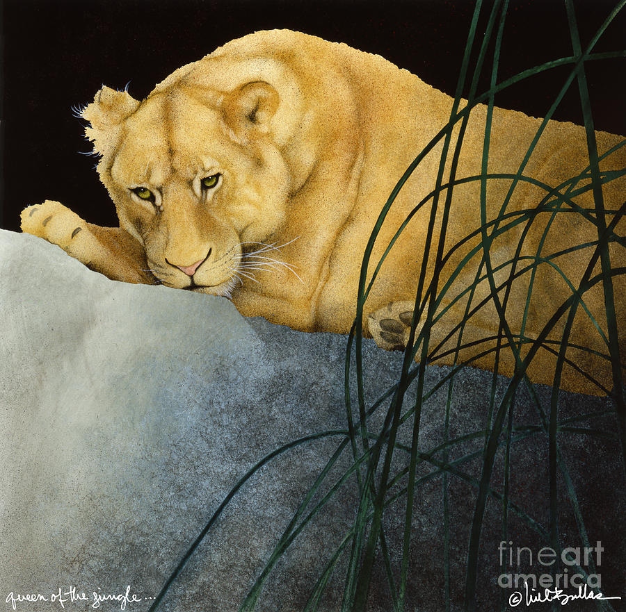 Queen of the Jungle... Painting by Will Bullas