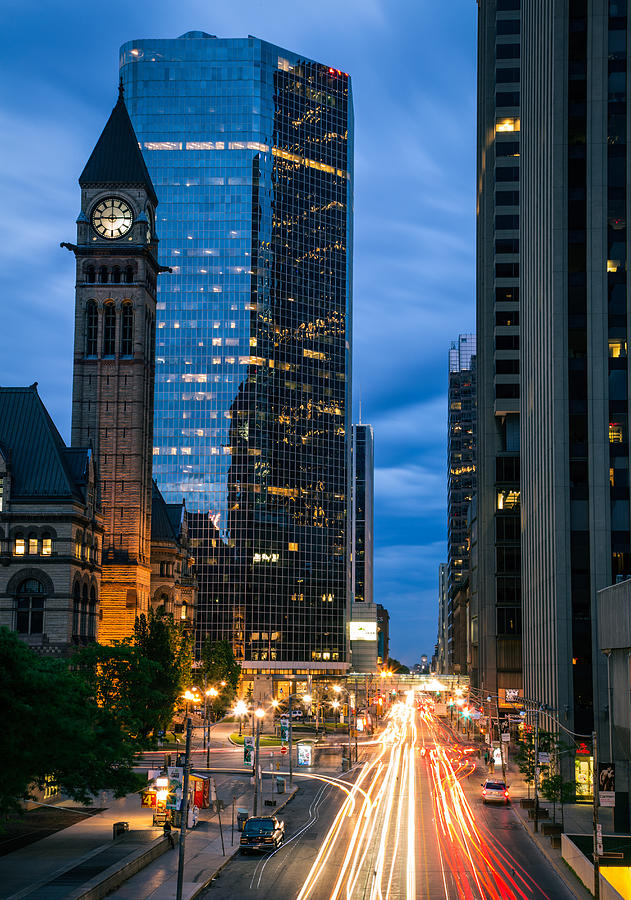 Queen St At Night Photograph by Levin Rodriguez