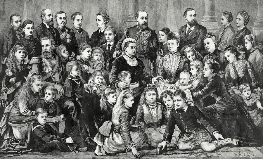 Queen Victoria And Her Family Photograph by Library Of Congress/science Photo Library
