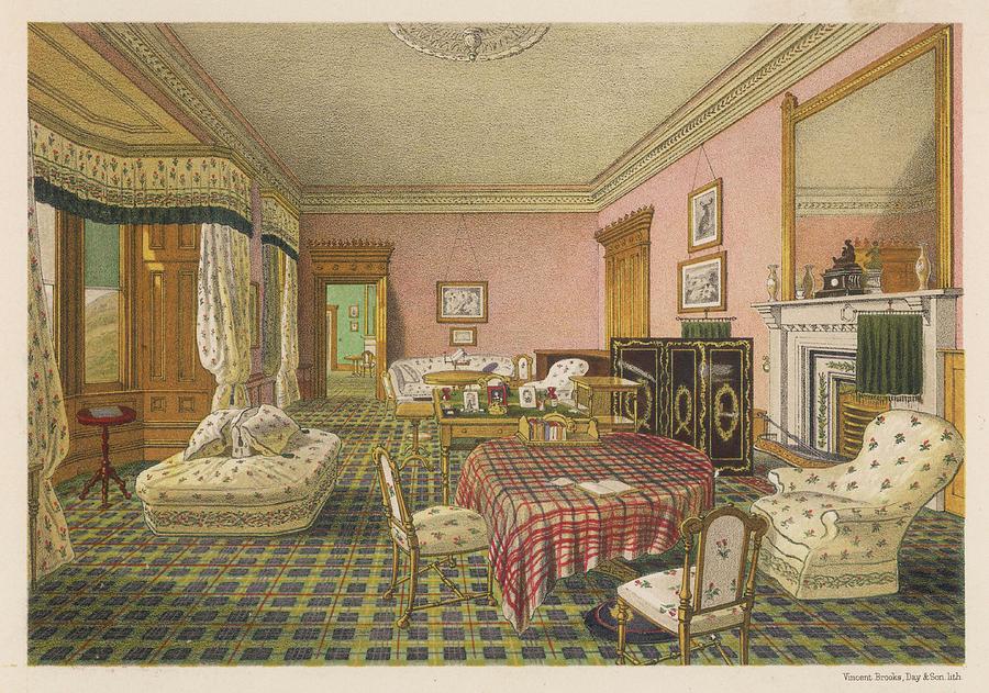 Queen Victoria's Personal Sitting Room Drawing by Mary Evans Picture ...