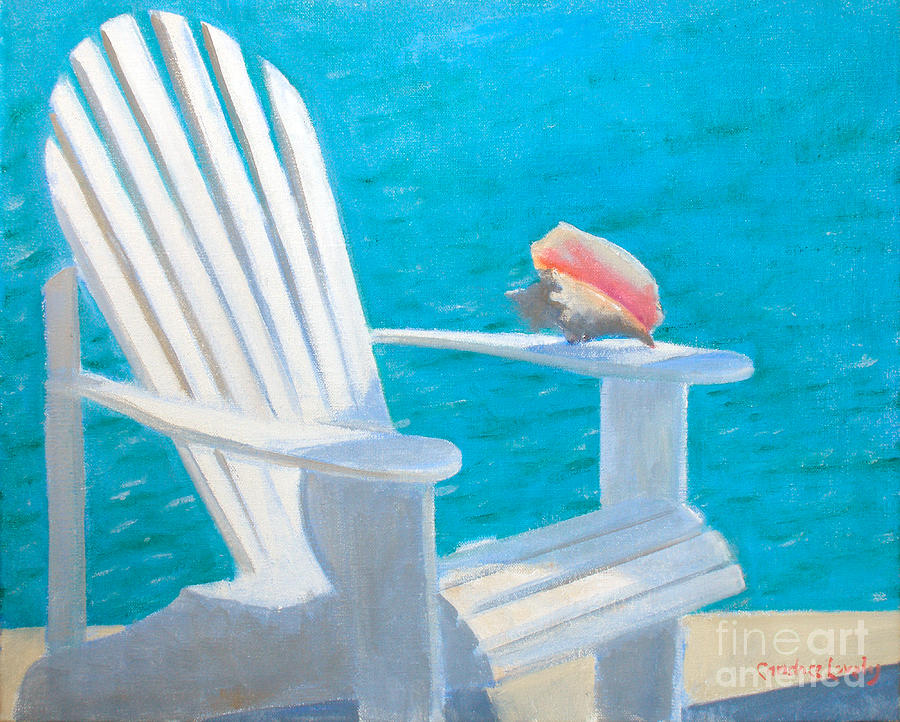 Shell Painting - Queens Chair by Candace Lovely