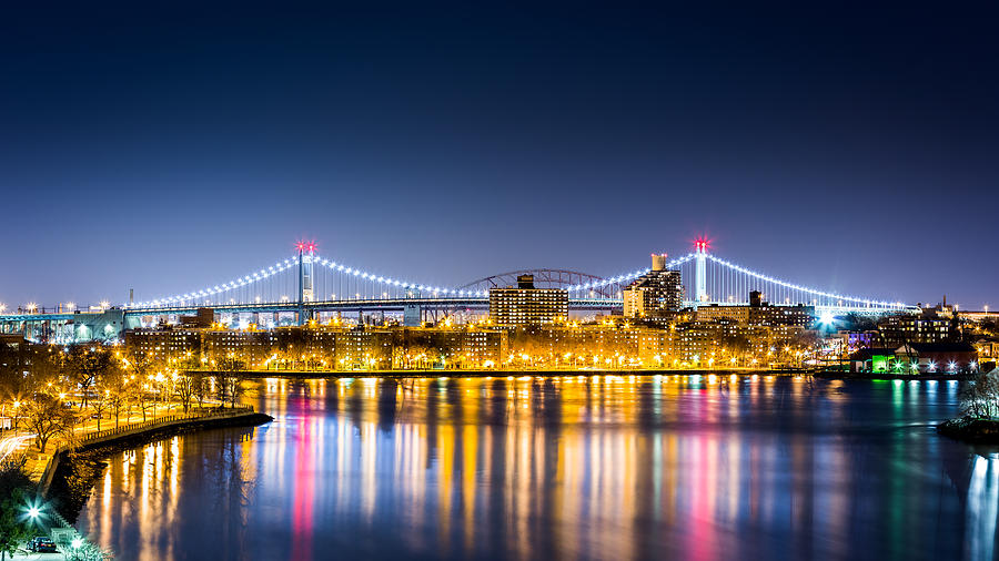 Queens cityscape by night Photograph by Mihai Andritoiu