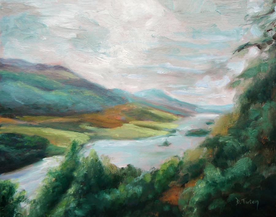 Mountain Painting - Queens View by Donna Tuten