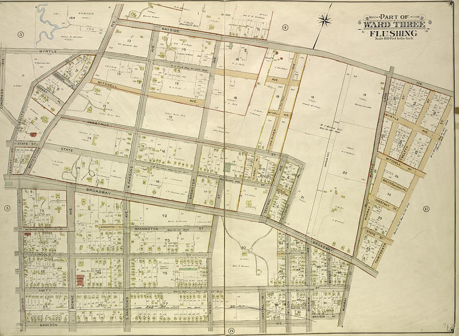 Queens, Vol. 3, Double Page Plate No. 7 Part Of Ward Three Drawing by ...