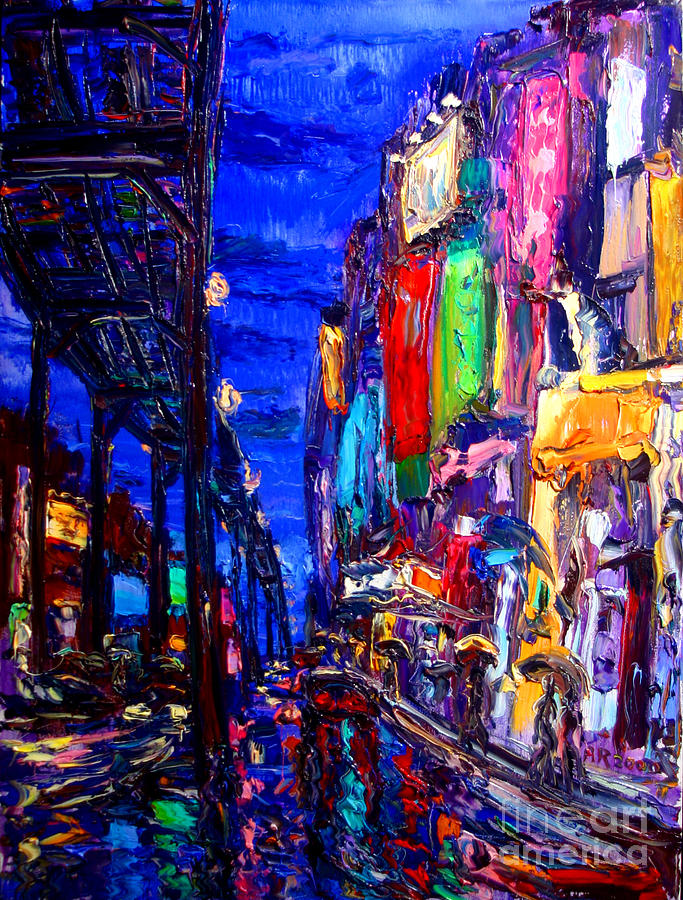 Times Square Painting - Queensboro Blues by Arthur Robins