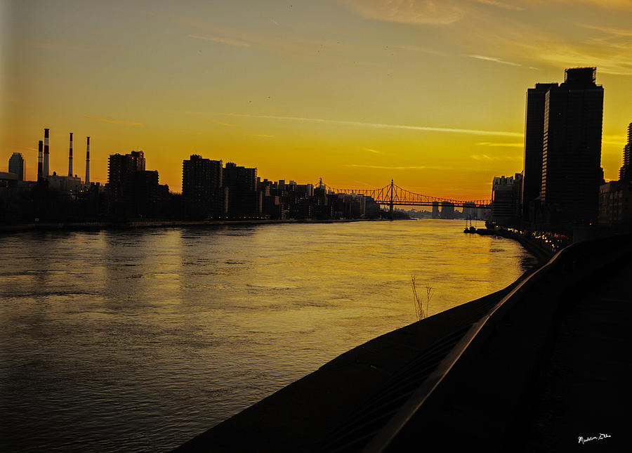 New York City Photograph - Queensboro Bridge at Sunset - NYC by Madeline Ellis