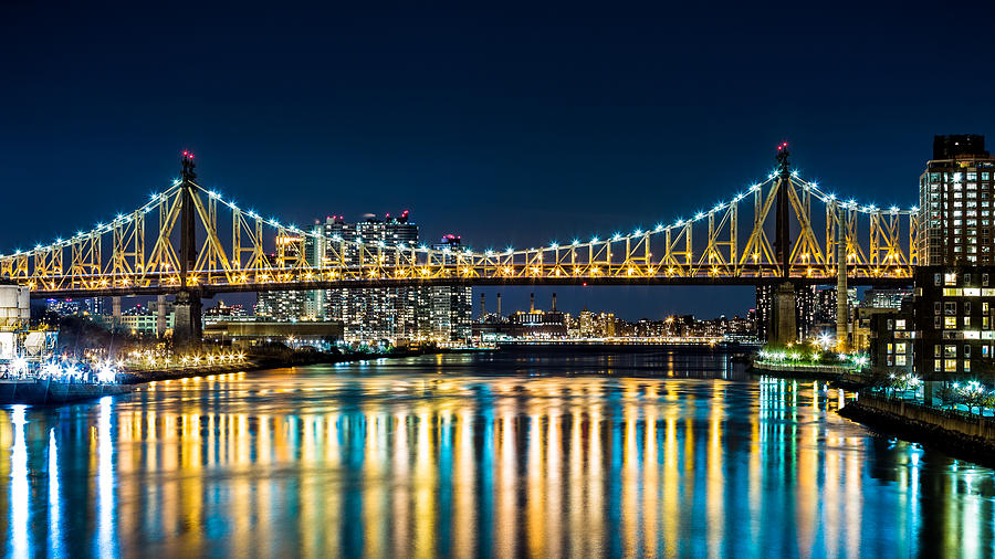 Queensboro bridge by night Photograph by Mihai Andritoiu
