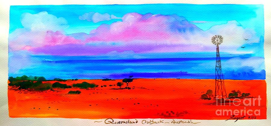 Queensland Outback Painting by Roberto Gagliardi