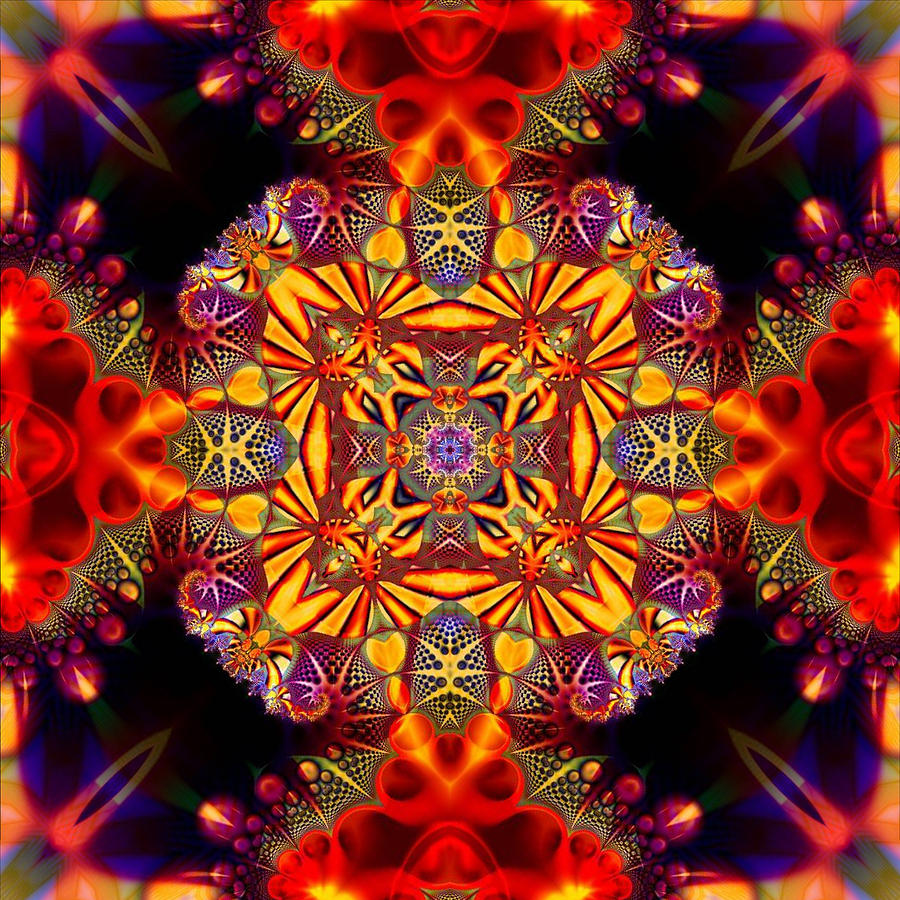 Quesar Kaleidoscope No 4 Digital Art by Charmaine Zoe