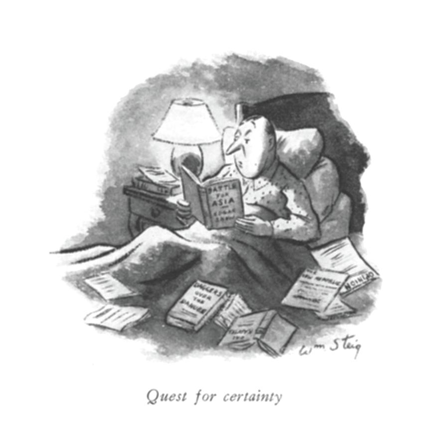 Quest For Certainty Drawing by William Steig