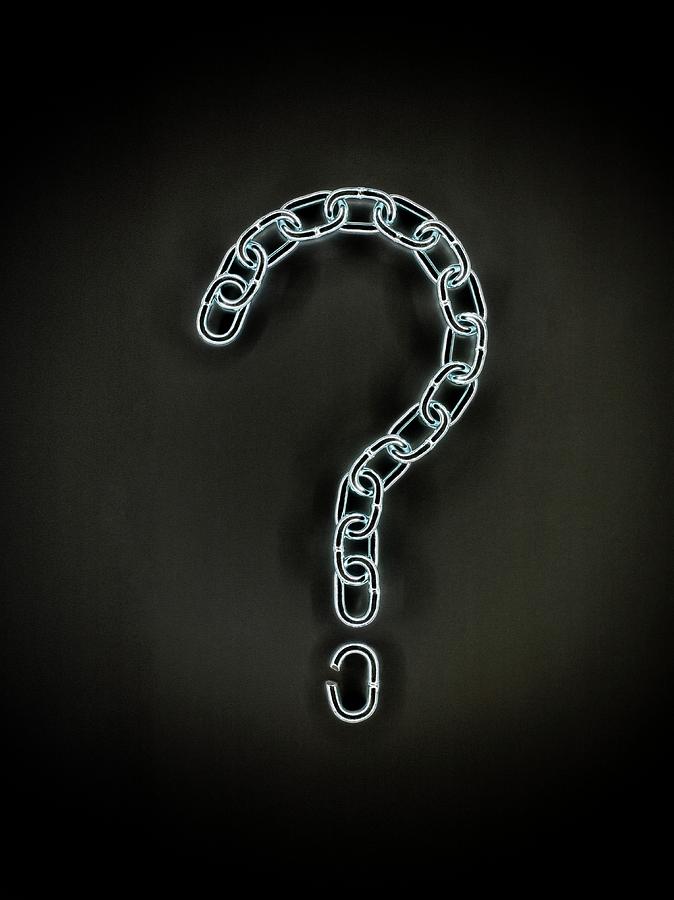 Symbol Photograph - Question Mark Sign by Patrick Llewelyn-davies/science Photo Library