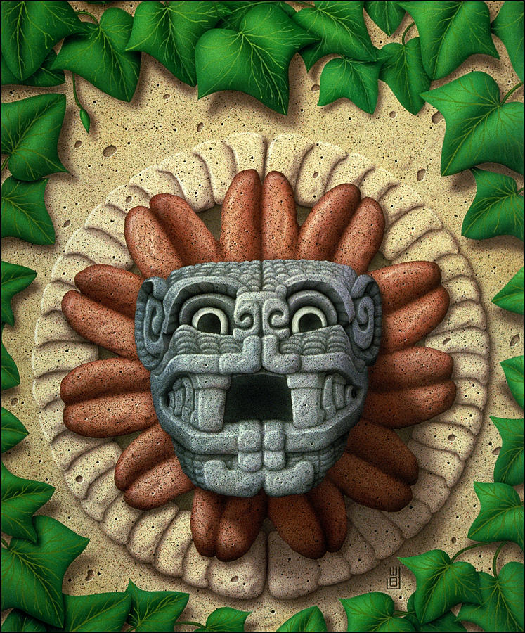 Quetzalcoatl Sculpture by WB Johnston