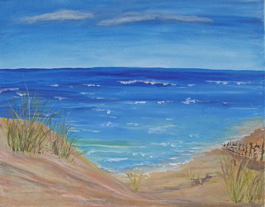 Quick Seascape 1 Painting by Barbara McDevitt