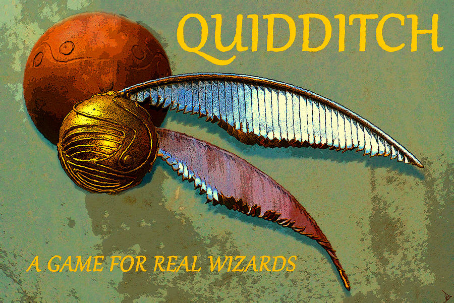 Quidditch Game poster art Painting by David Lee Thompson