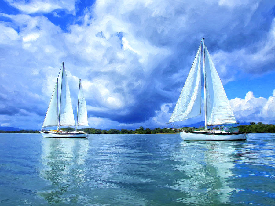 Quiet Afternoon Sail Painting by Dominic Piperata