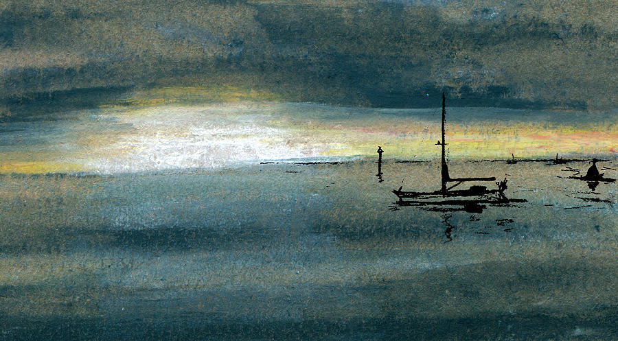 Quiet Bay Sunrise Painting by R Kyllo