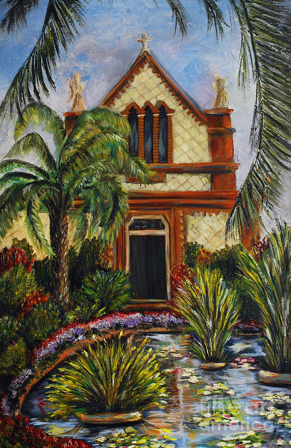 Quiet Chapel Painting by Nancy Bradley