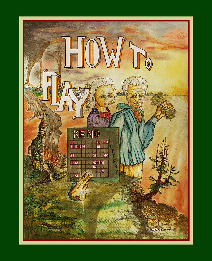 Dice Painting - Quiet Gambling Keno Win Big by Michael Shone SR