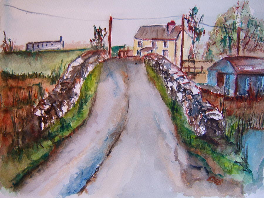 Quiet Man Bridge Painting by Elaine Duras