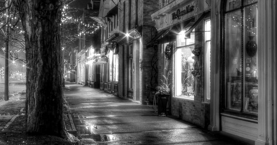 Black And White Photograph - Quiet Night by Ric Potvin