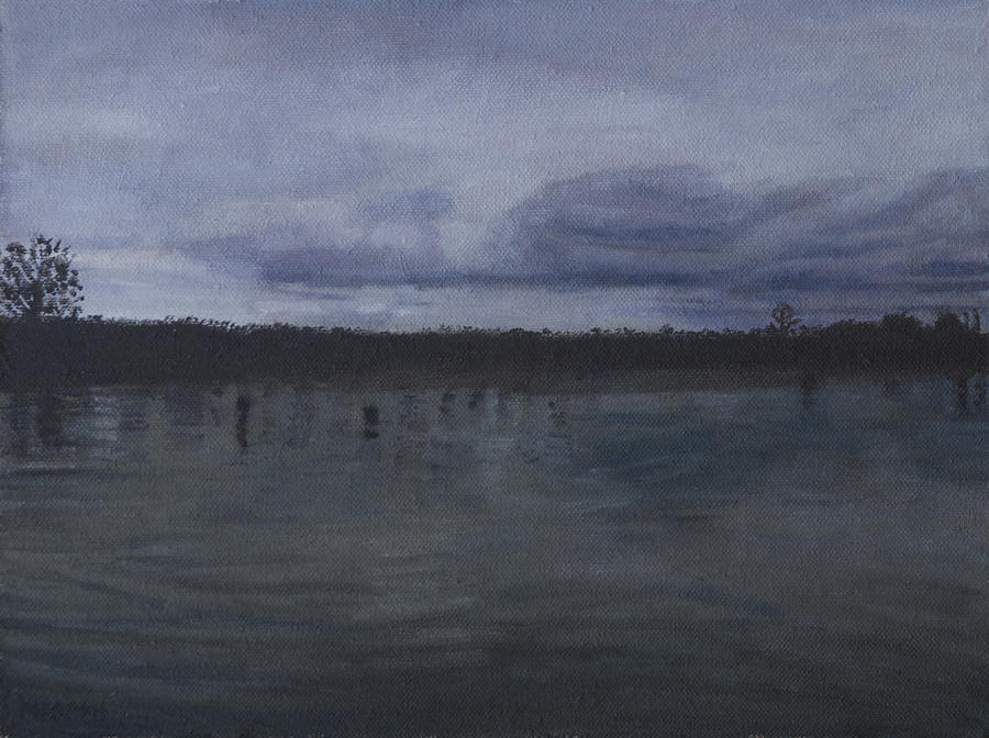 Quiet Pond Painting by Masami Iida