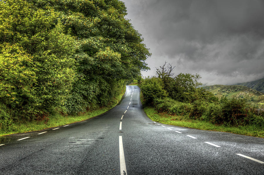 Quiet Road In The Lake District Photograph by Taken By David Pearce, London Uk.