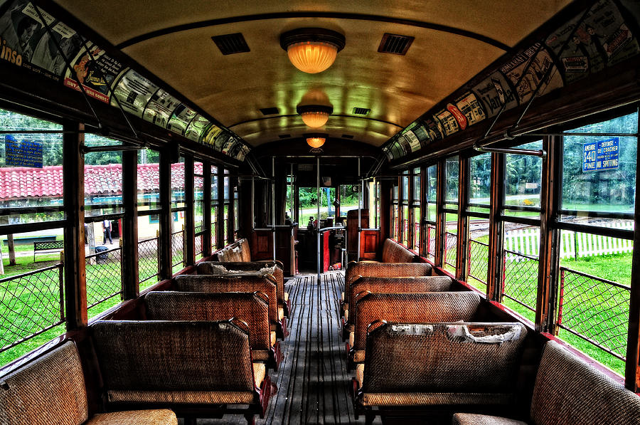 Transportation Photograph - Quiet Streetcar by Mike Martin