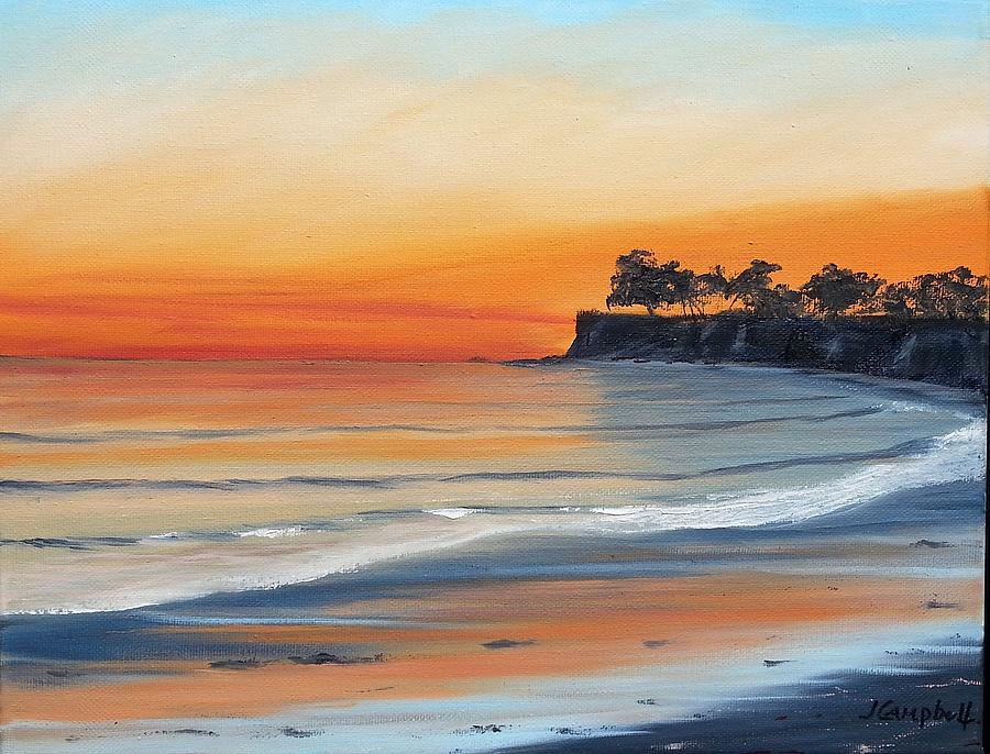Quiet Sunset Painting by Jeffrey Campbell