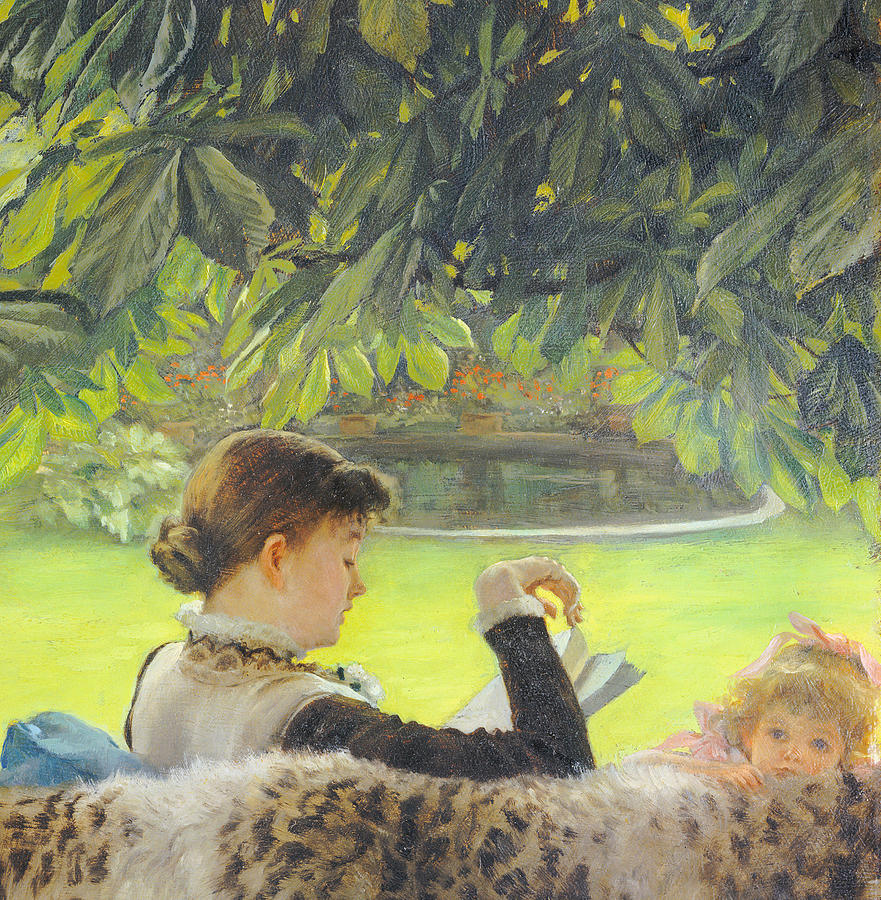 Book Painting - Quiet by Tissot