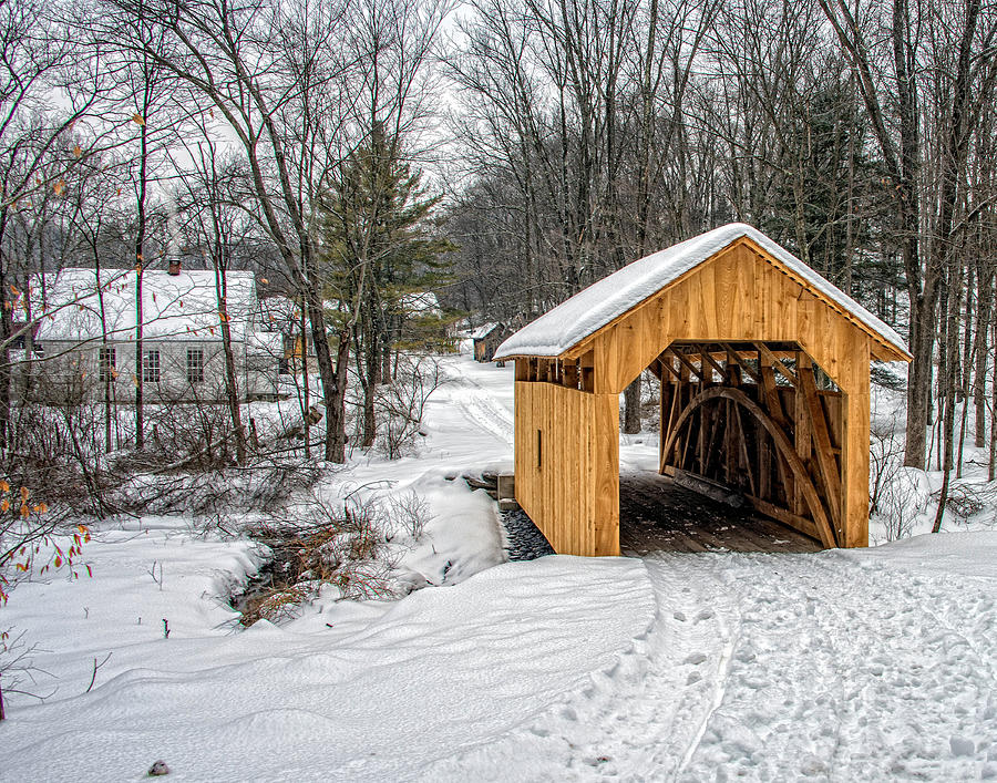 Quiet Valley Covered Bridge Photograph by Dave Sandt
