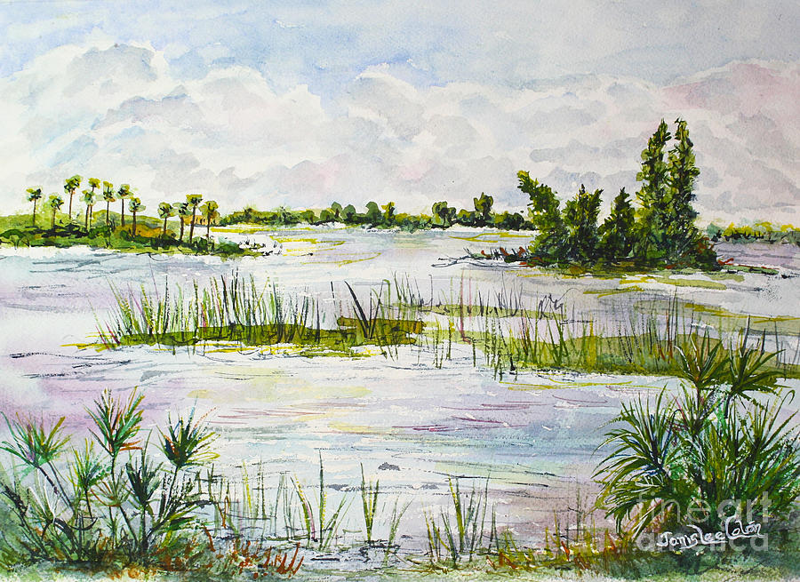 Quiet Waters Park Deerfield Beach FL Painting by Janis Lee Colon